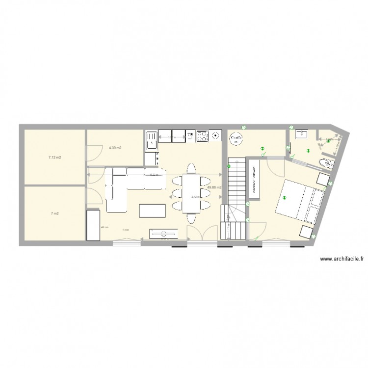 lacanau original agrandi 22 03 2015. Plan de 0 pièce et 0 m2