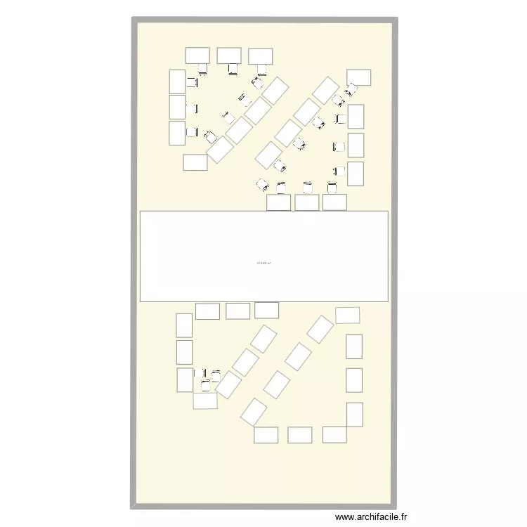 salle 2. Plan de 