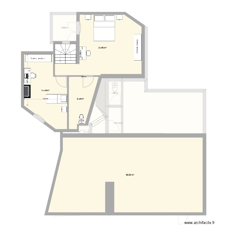 immeuble projet. Plan de 0 pièce et 0 m2