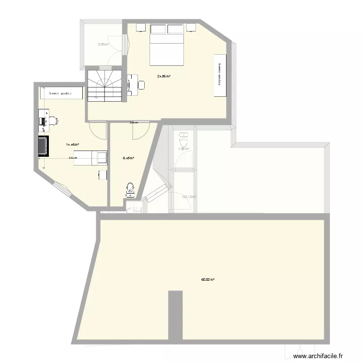 immeuble projet. Plan de 