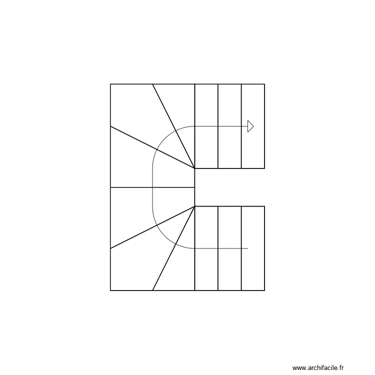 Escaliers intérieur existant. Plan de Escaliers intérieur existant. Plan de