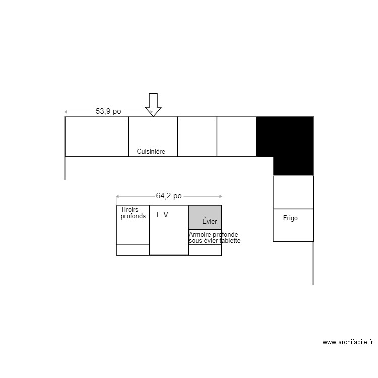 cuisine astrid. Plan de 0 pièce et 0 m2