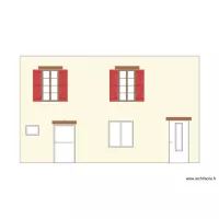 Plan fa&ccedil;ade avant Comberouger
