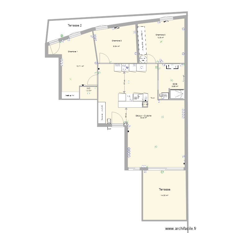 Lot 9 Orthez. Plan de 0 pièce et 0 m2