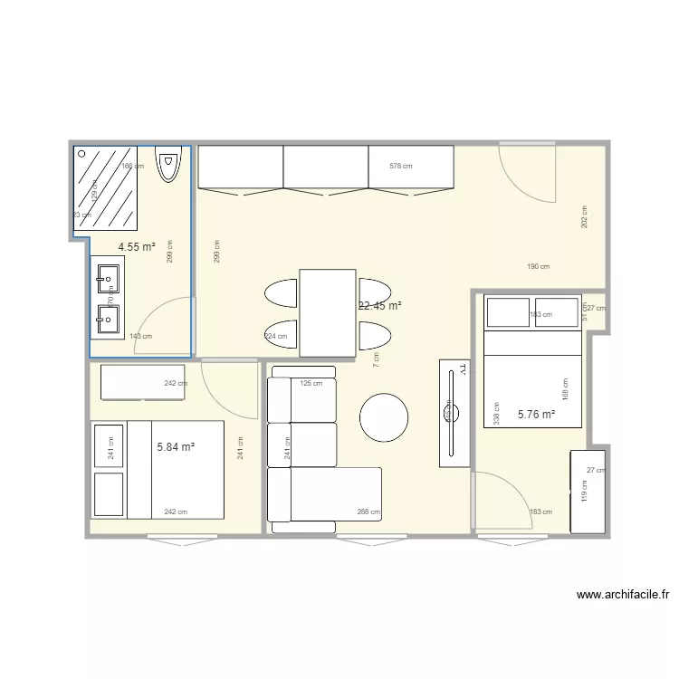APPARTEMENT T3. Plan de 