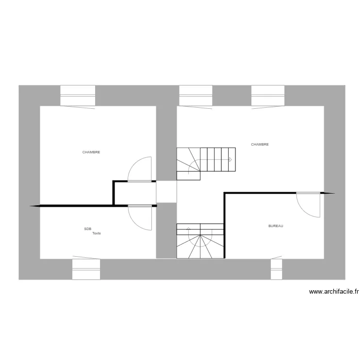 CHARLIE\'S HOUSE. Plan de 1  et 46 m²