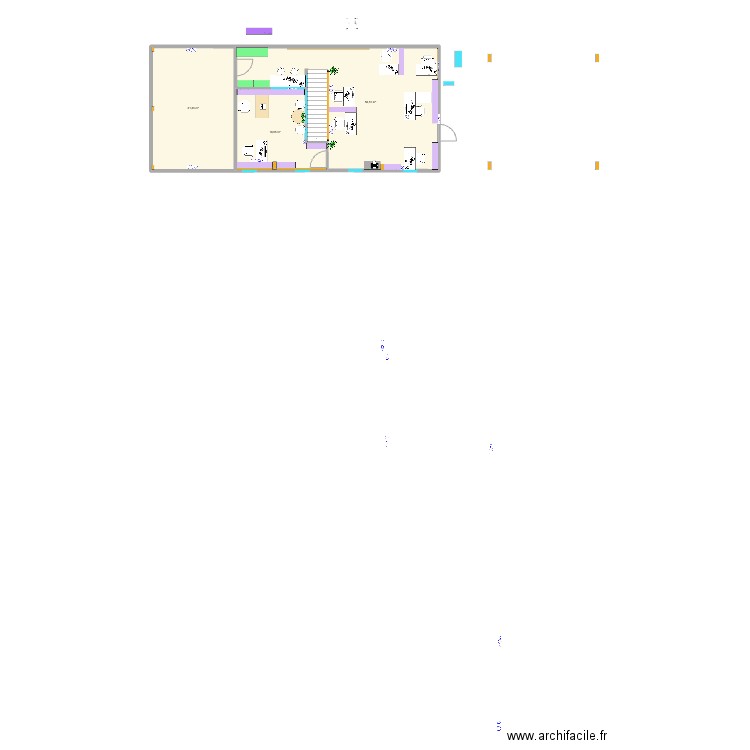 IDZIA N+1 SCÉNARIO 4.8. Plan de 3 pièces et 107 m2