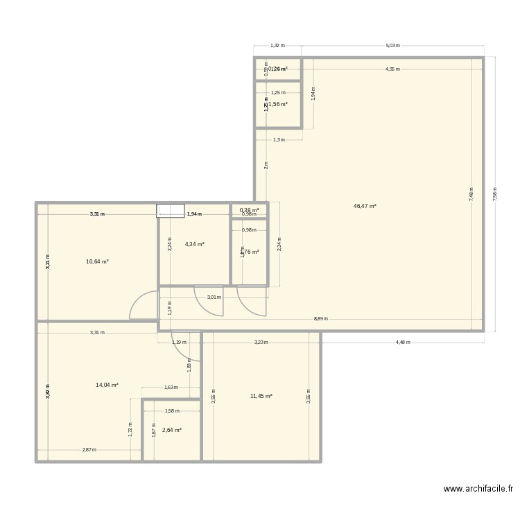 VoironLes Jardins Abel _ D1-402. Plan de 10 pièces et 94 m2