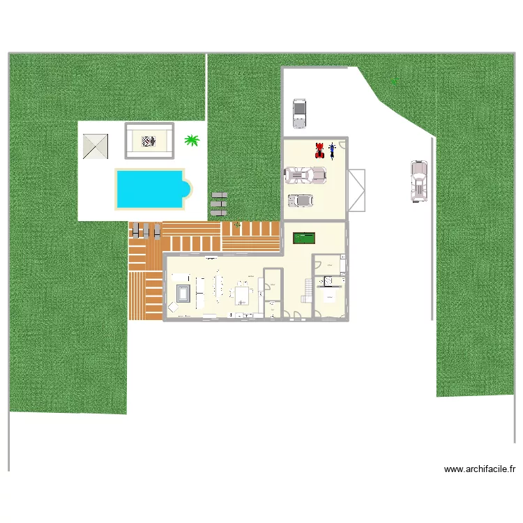 grande maison fini. Plan de 10 pièces et 560 m²
