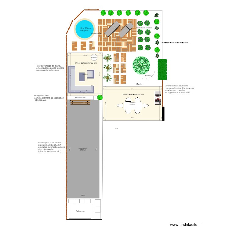 Projet Jardin Daillens Variante 5. Plan de 0 pièce et 0 m2