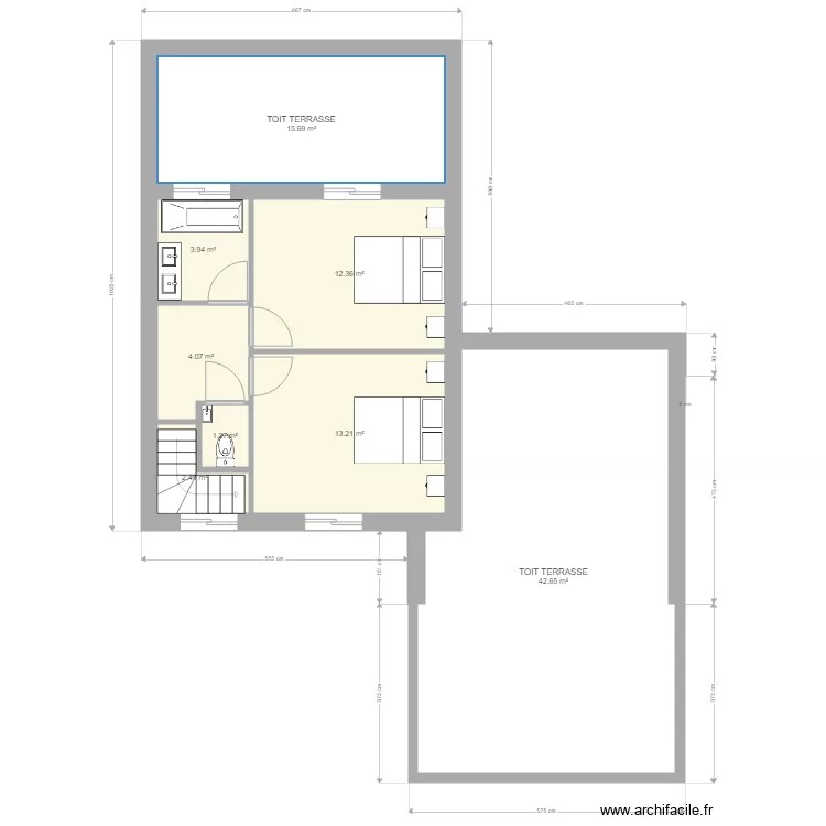 TENTATIVE HAUT. Plan de 