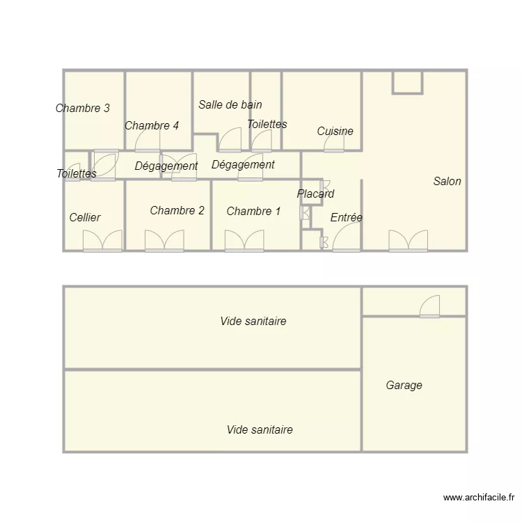 Croquis ROUYERE. Plan de 
