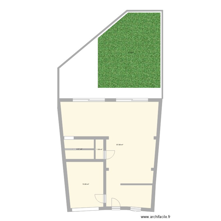 Bacalan Projet RDC V4 Vierge. Plan de 0 pièce et 0 m2