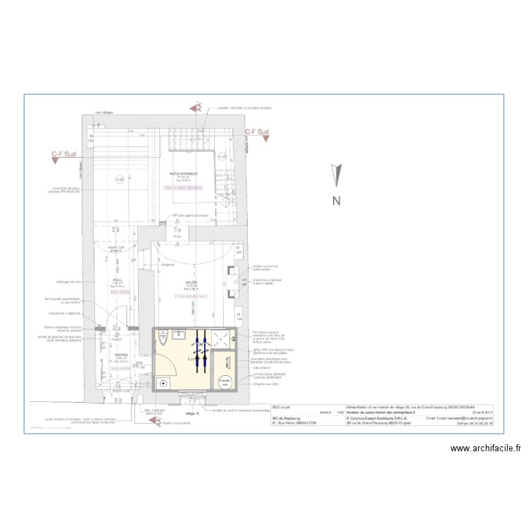 Grrrr RdCh SdB 2. Plan de 0 pièce et 0 m2