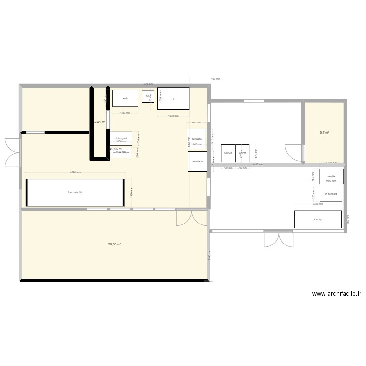 romarick. Plan de 4 pièces et 88 m2