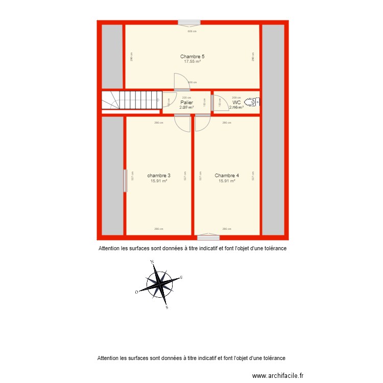 BI 4196 étage côté. Plan de 0 pièce et 0 m2