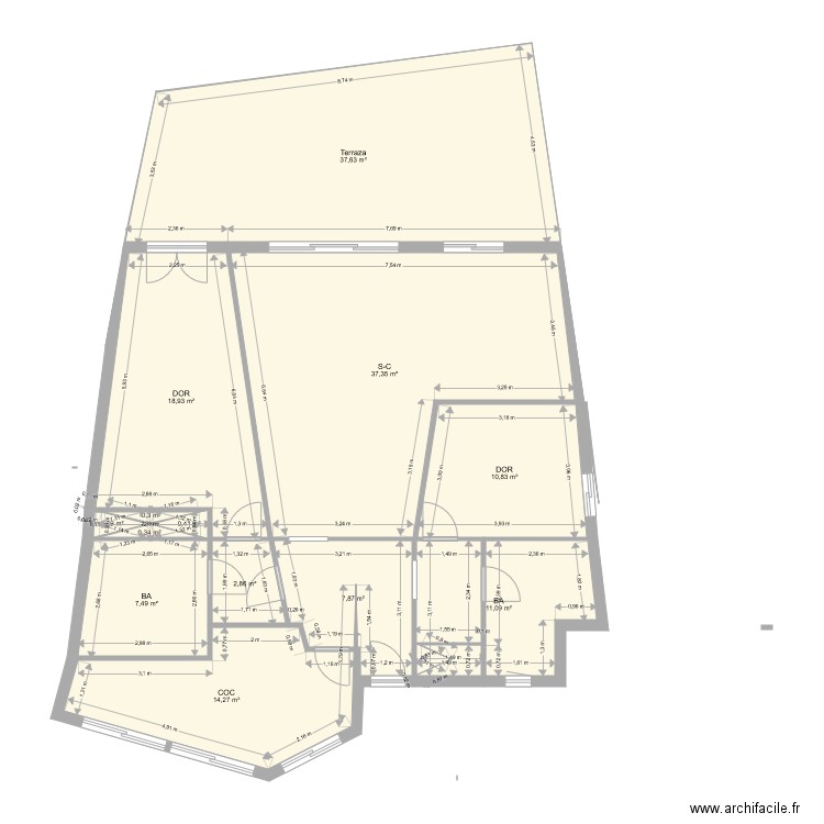 Miradores. Plan de 0 pièce et 0 m2