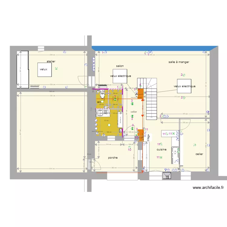 le thou electricité complet sans meuble. Plan de le thou electricité complet sans meuble. Plan de