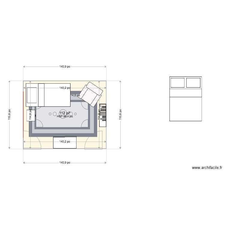 chambre louis. Plan de 0 pièce et 0 m2