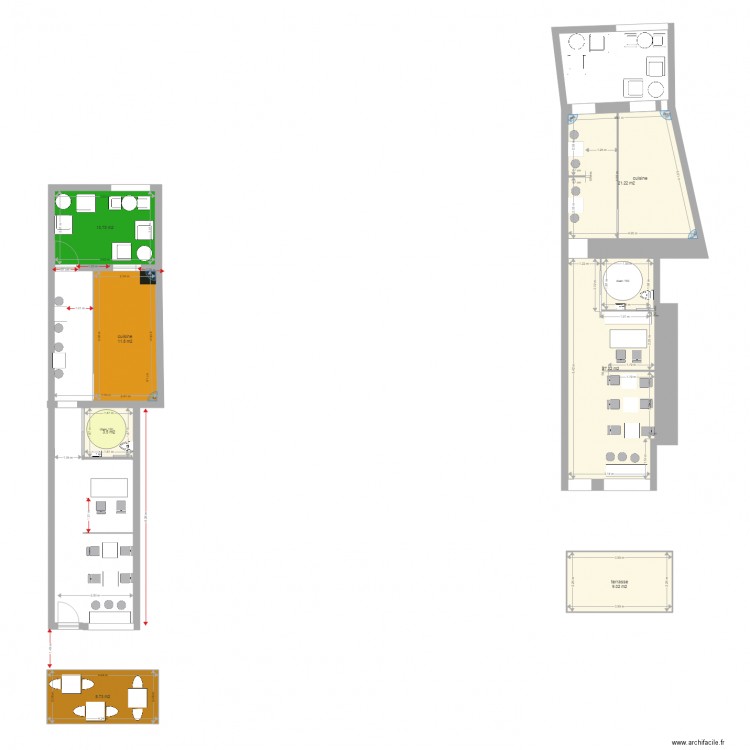 DEUX PLANS EUROIMMOBILIER. Plan de 0 pièce et 0 m2
