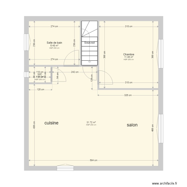 PACOME ROANNE. Plan de 0 pièce et 0 m2