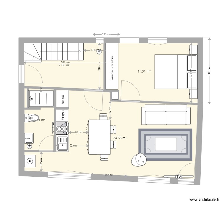 rdc projet V8. Plan de 0 pièce et 0 m2