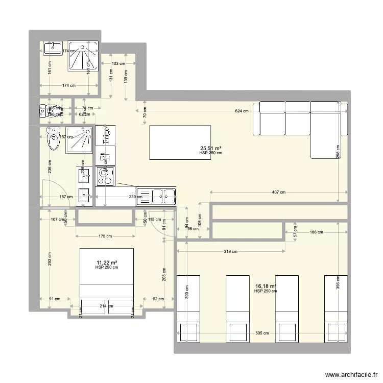 Appartement R+2 3. Plan de 