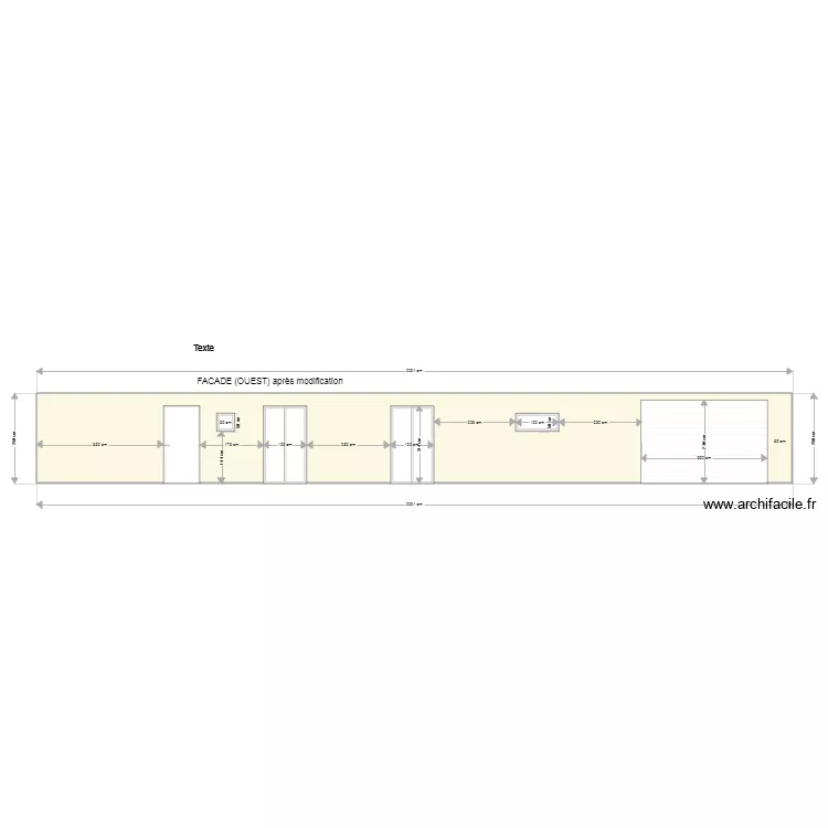 facade ouest final. Plan de 