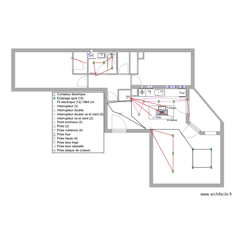 St Maximin. Plan de 11 pièces et 80 m2