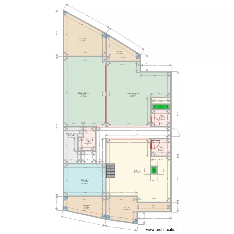 bois nefle st denis. Plan de 