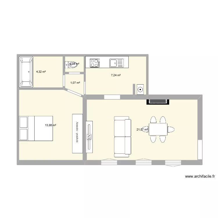 appartement. Plan de 