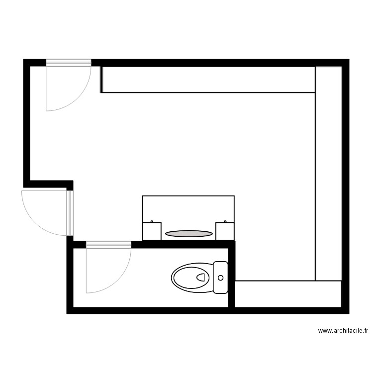 PLAN VESTIAIRES CLDS. Plan de 2 pièces et 95 m2