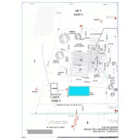 Plan de masse Abri jardin et piscine