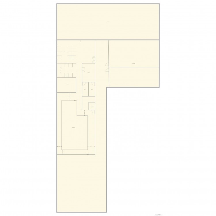 Grand local. Plan de 0 pièce et 0 m2