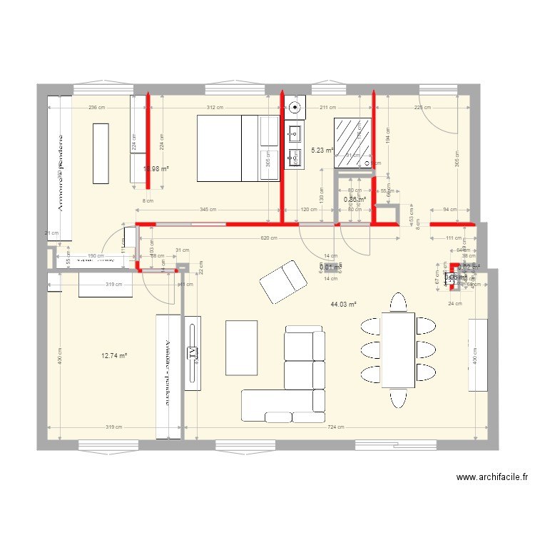 plan 1. Plan de 0 pièce et 0 m2