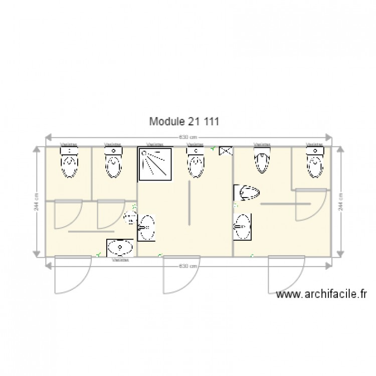 Module 21 111. Plan de 0 pièce et 0 m2