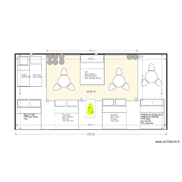 Foire expo la Roche sur foron  plan avec structure 3x6m pour validation. Plan de 0 pièce et 0 m2