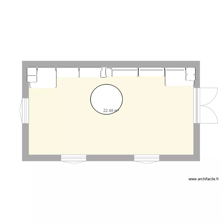 SALON. Plan de 