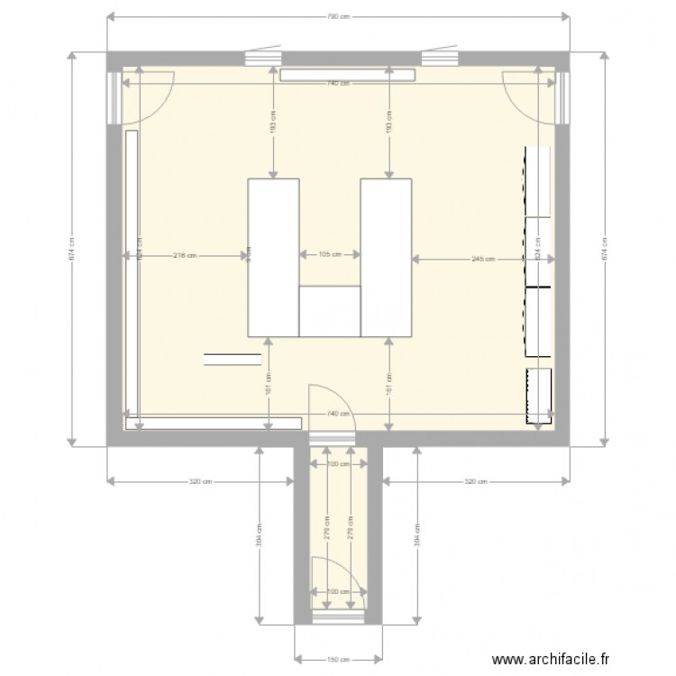 Laboratoire Lycée SainT Joseph La Pommeraye Version équipé. Plan de 0 pièce et 0 m2