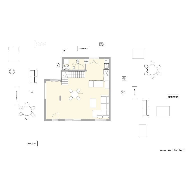 rdc. Plan de 0 pièce et 0 m2