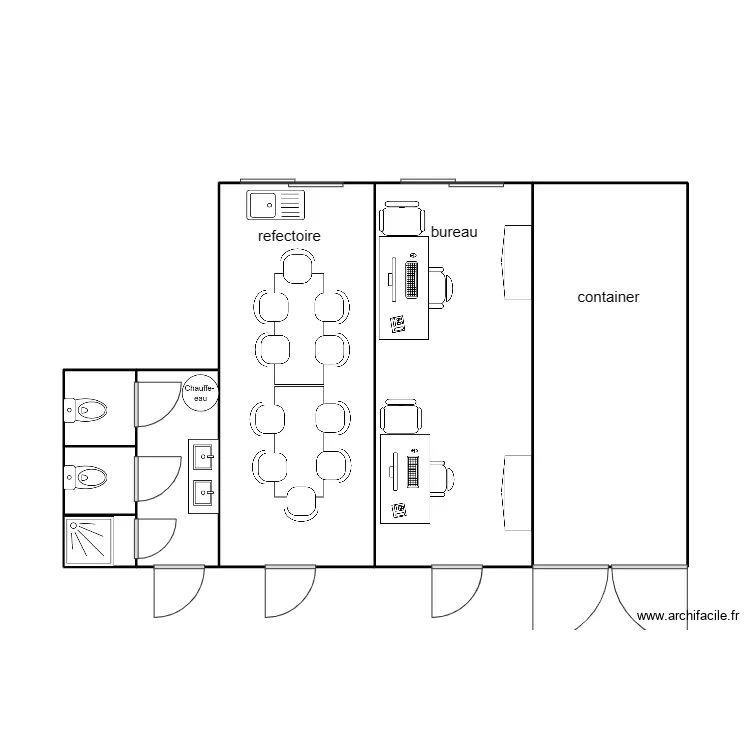 SNEF CHANTIER VIF. Plan de 