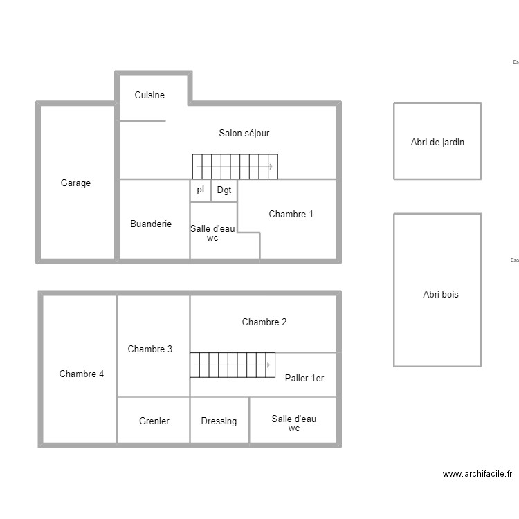 LOCTUDY LARNAUDIE. Plan de 0 pièce et 0 m2