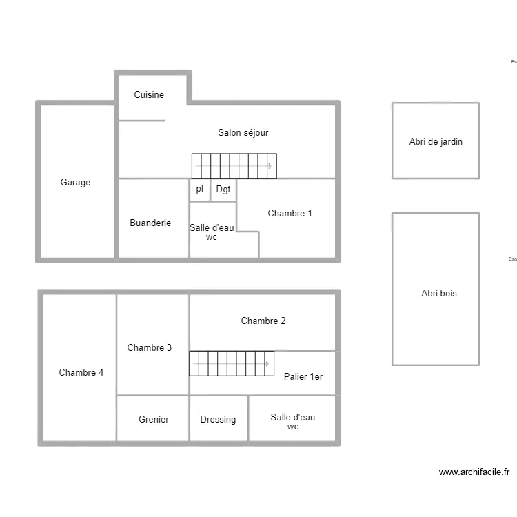 LOCTUDY LARNAUDIE. Plan de 