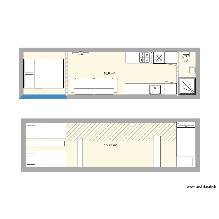 tiny chambre parent RDC. Plan de 0 pièce et 0 m2