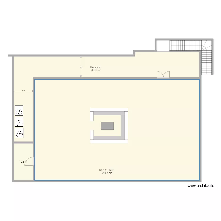 Roof top St Quentin. Plan de Roof top St Quentin. Plan de