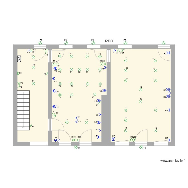 STEPHANIE RDC. Plan de 0 pièce et 0 m2