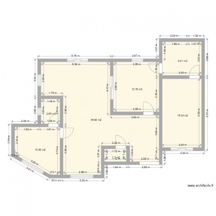 RDCBUF. Plan de 0 pièce et 0 m2