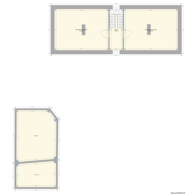Osmanville Apr&egrave;s. Plan de 