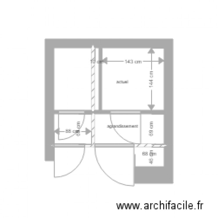 WC école 3. Plan de 0 pièce et 0 m2