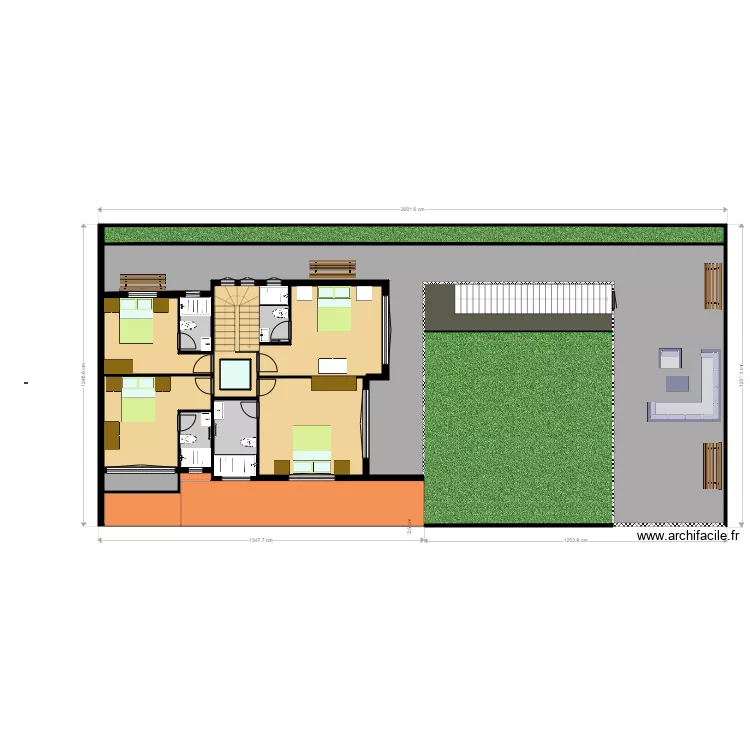 CASA LAPIN ETAGE. Plan de 